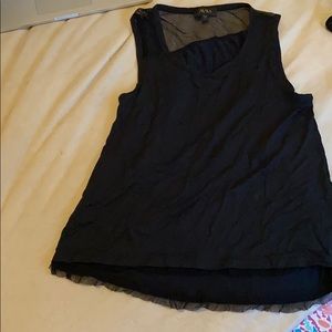 Alala black mesh/cotton tank